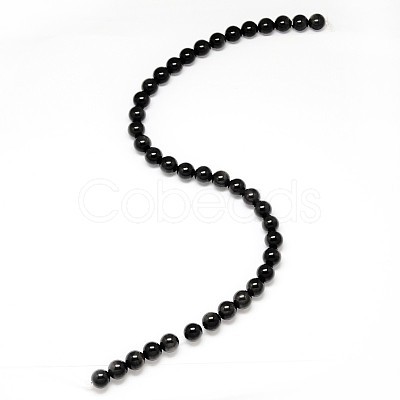 Natural Obsidian Round Beads Strands G-L275-03-10mm-01-1