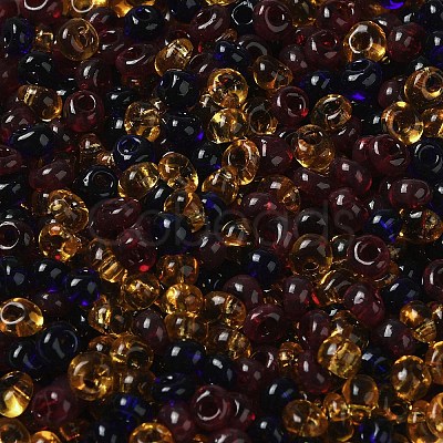 Transparent Colours Glass Seed Beads SEED-P006-02A-10-1