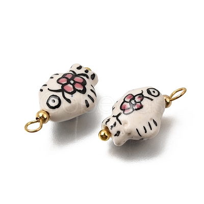 Handmade Porcelain Pendants PR-CBA0027-06G-02-1