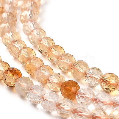 Natural Citrine Beads Strands G-Q002-B04-03-1