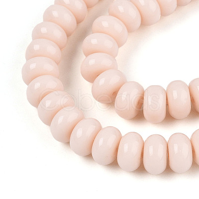 Opaque Solid Color Glass Beads Strands X-GLAA-ZX008-8mm-18H-1