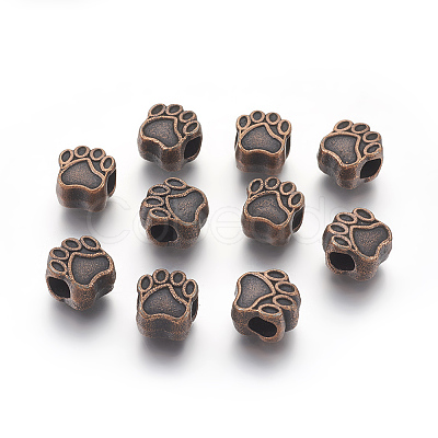 Tibetan Style European Beads LS-MPDL-6160-R-NR-1
