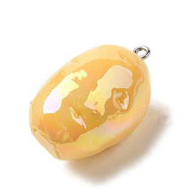 Opaque Resin Pendants FIND-I044-16D-1