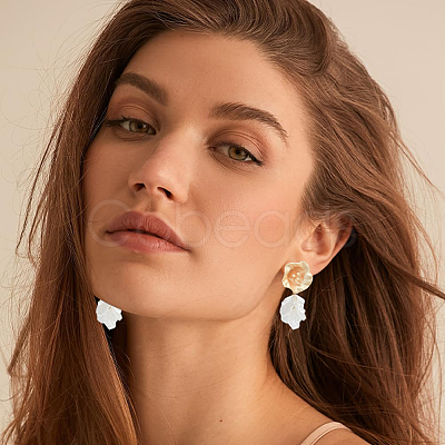 14Pcs Brass Stud Earrings Findings KK-BBC0020-88-1