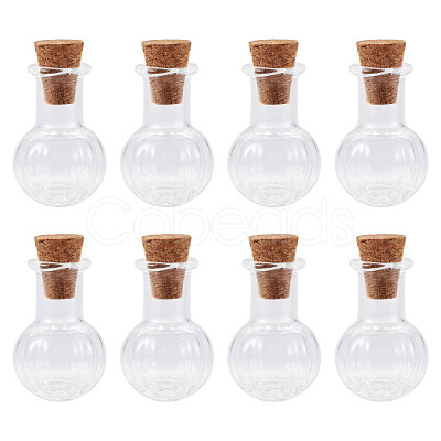 10Pcs Clear Glass Wishing Bottles AJEW-TA0002-85B-1