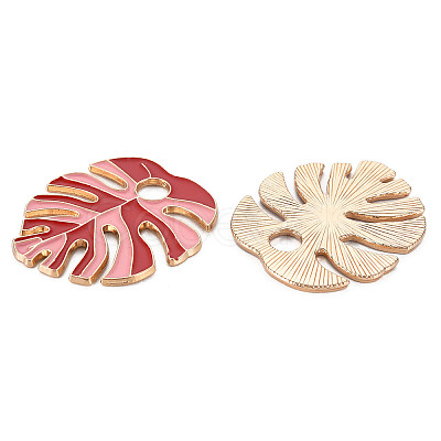 Rack Plating Alloy Enamel Pendants LS-ENAM-T015-012C-NR-1