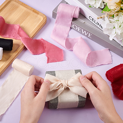 6 Rolls 6 Colors Polyester Ribbons OCOR-BC0006-36B-1