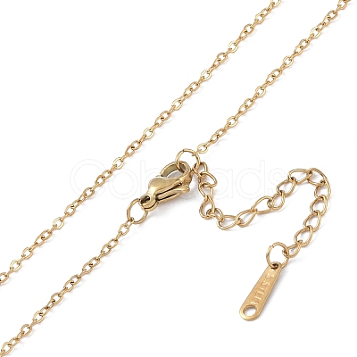 201 Stainless Steel Cable Chain Necklaces NJEW-P309-22B-G-1