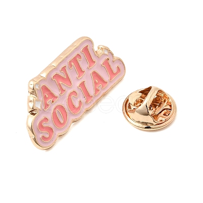 Anti Social Enamel Pin JEWB-K035-01KCG-1