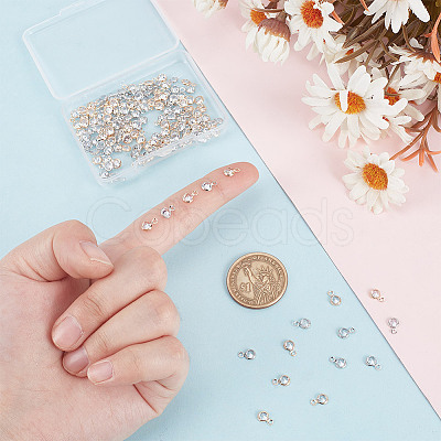 120Pcs 2 Colors Brass Micro Pave Cubic Zirconia Charms FIND-HY0003-62-1