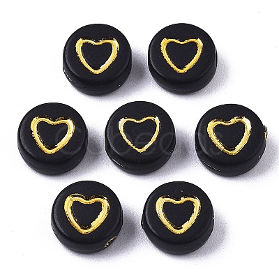 Opaque Acrylic Beads PACR-SZ0001-002B-1