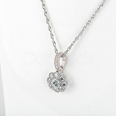 4Pcs 4 Styles Brass Micro Pave Clear Cubic Zirconia Fold Over Clasps KK-DR0001-12-1