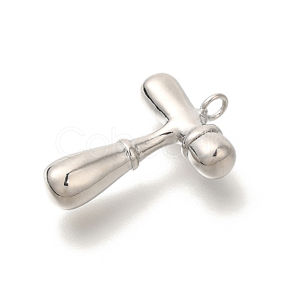 Rack Plating Brass Pendants KK-I722-08P-T-1