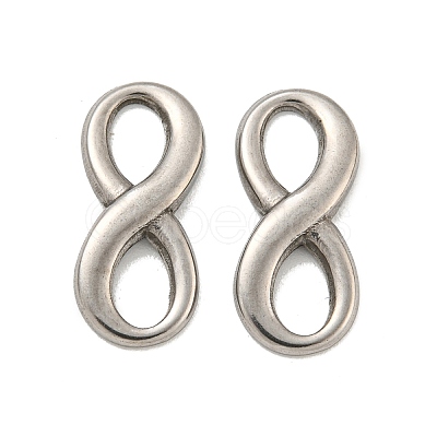 Non-Tarnish 304 Stainless Steel Connector Charms STAS-O004-02P-1