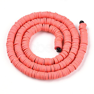 Handmade Polymer Clay Beads X-CLAY-R067-6.0mm-14-1