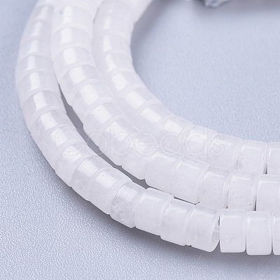 Natural White Jade Beads Strands G-F631-A41-1