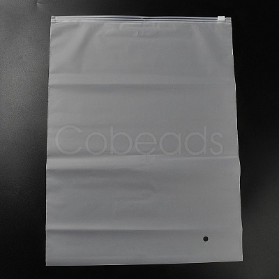 Frosted Transparent PE Jewelry Zip Top Storage Bags ABAG-H114-01H-1