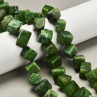 Dyed Natural Agate Beads Strands G-G203-06-1