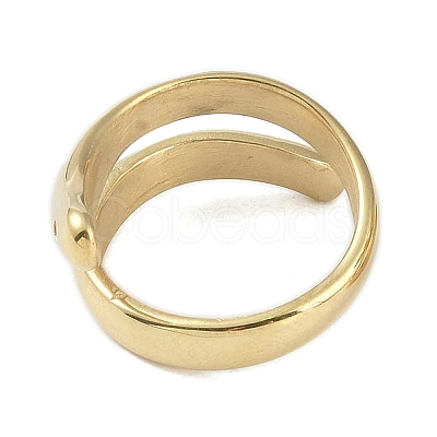 304 Stainless Steel Ion Plating(IP) Rings RJEW-R147-01G-1