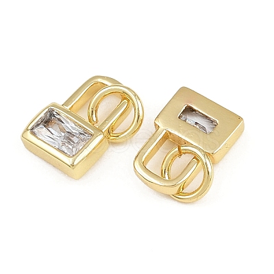 Brass Micro Pave Cubic Zirconia Pendants KK-A269-44G-1
