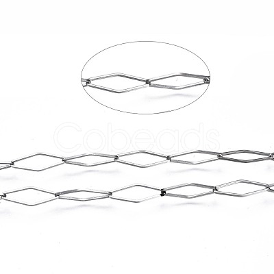 Tarnish Resistant 304 Stainless Steel Link Chains CHS-T003-24P-1