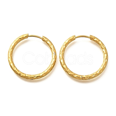304 Stainless Steel Hoop Earrings for Women EJEW-M068-12F-G-1