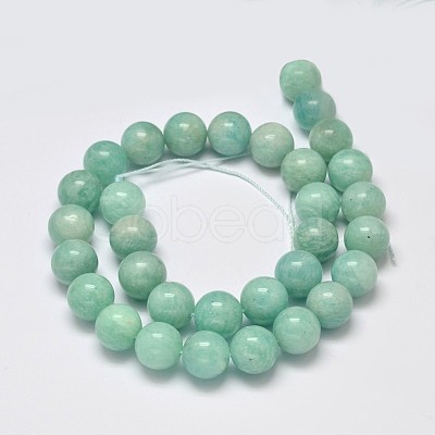 Natural Amazonite Beads Strands X-G-S333-6mm-022-1