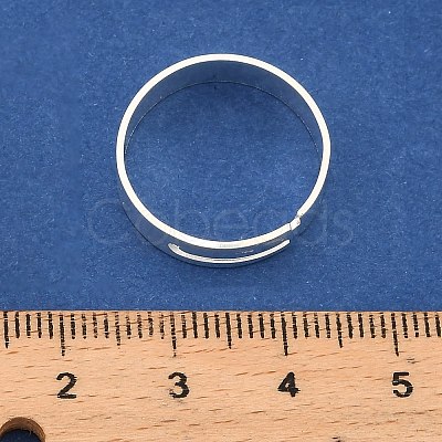 Blank 316 Surgical Stainless Steel Finger Ring Band STAS-C125-04S-1