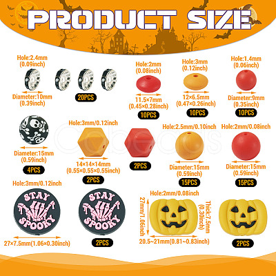Halloween DIY Beads Findings Kits DIY-TA0014-47B-1