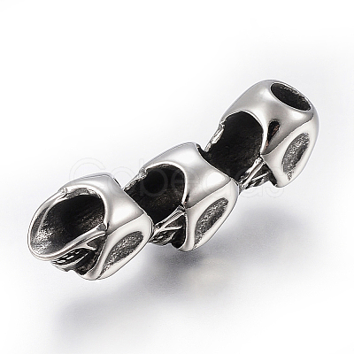 304 Stainless Steel Beads STAS-I091-48AS-1