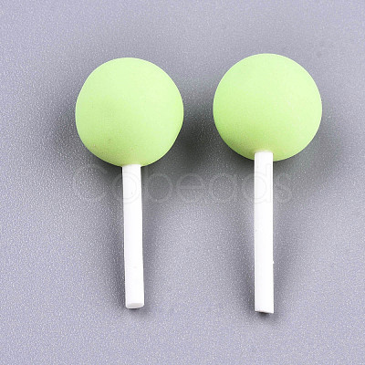 Handmade Polymer Clay 3D Lollipop Beads X-CLAY-T016-82D-1
