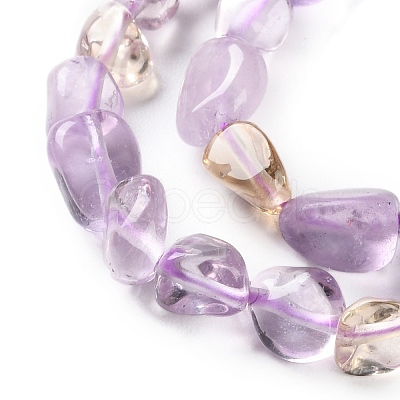 Natural Ametrine Beads Strands G-P497-01C-48-1