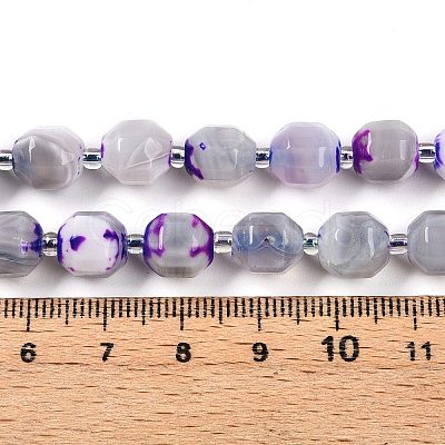 Natural Agate(Dyed) Beads Strands G-T141-05A-1