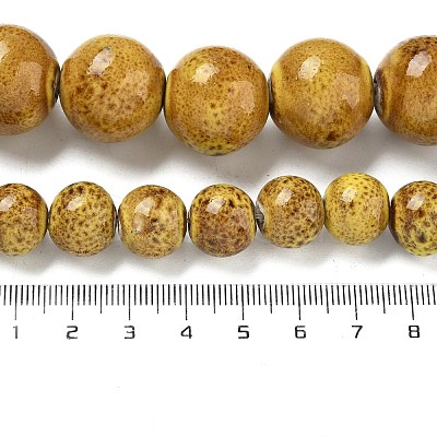 Handmade Porcelain Beads Strands PORC-B002-19H-1