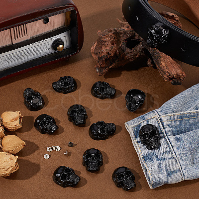 12 Bags Alloy Decorative Rivets BUTT-CL0001-07B-1