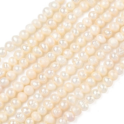 Natural Cultured Freshwater Pearl Beads Strands PEAR-L034-03-1