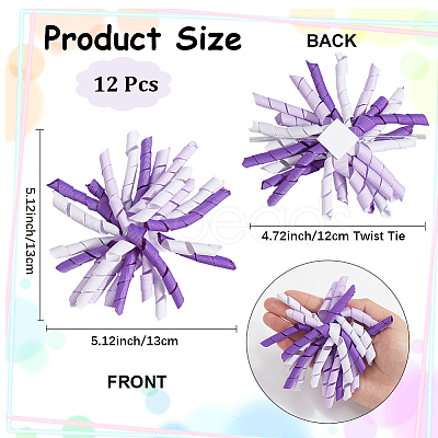 Polyester Self-Adhesive Curly Bows Gift Wrap Accessory DIY-WH20013-58B-1