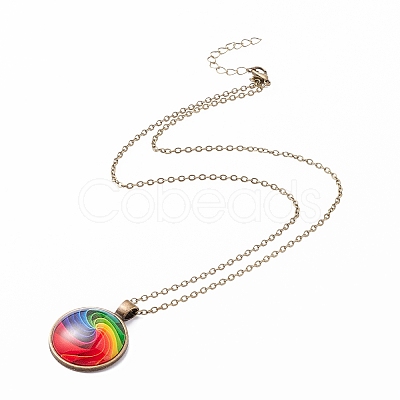 Rainbow Pride Necklace LS-NJEW-F290-01C-1