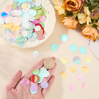 80G 10 Colors PVC Paillette Pendants FIND-SC0023-20B-1