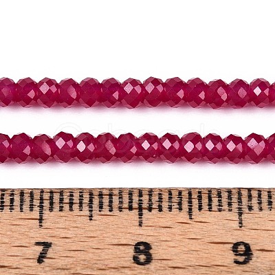 Lab Grown Red Corundum Beads Strands G-G106-A45-06-1