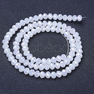 Electroplate Glass Beads Strands EGLA-A034-J2mm-B07-1