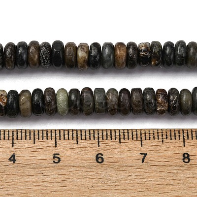 Natural Biotite Jade Beads Strands G-L624-H09-6x2mm-1