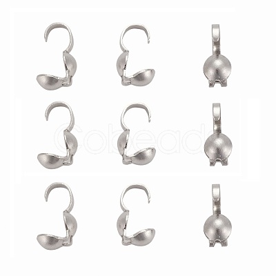 Tarnish Resistant 304 Stainless Steel Bead Tips X-STAS-R063-23-1