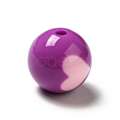Two Tone Opaque Acrylic Beads LS-SACR-K003-02D-1