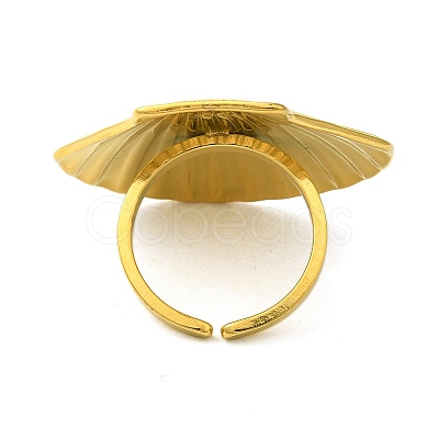 Ocean Beach Series 304 Stainless Steel Cuff Ring LS-RJEW-Q820-02G-1