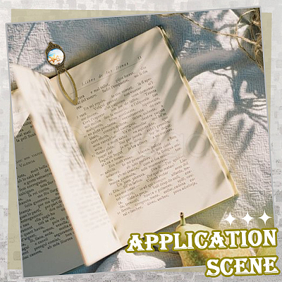 DIY Flat Round Bookmark Making Kits DIY-SC0032-07B-1