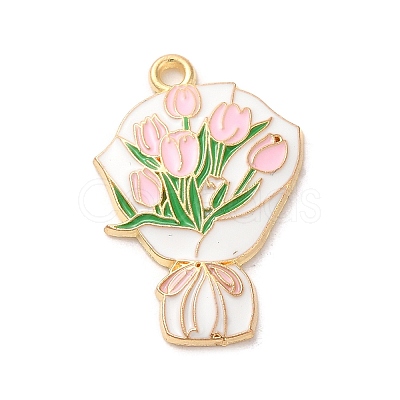Alloy Enamel Pendants ENAM-R147-12B-G-1