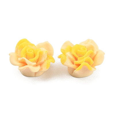 Smudged Color Frosted Resin Cabochons RESI-TAC0018-13F-1