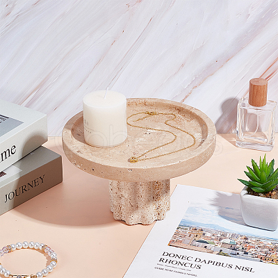 Natural Marble Jewely Display Tray AJEW-WH0709-086B-1