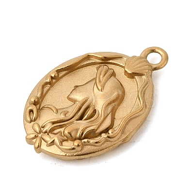 304 Stainless Steel Enamel Pendants STAS-B128-27G-1